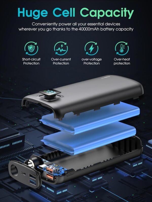 PD30W 40,000mAh Powerbank with Portable Torchlight - Image 3