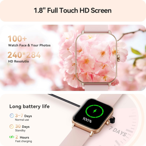 Bluetooth Smartwatch with Built-In Alexa Assistant - Image 3